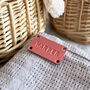 Baby Basket Or Blanket Personalised Leather Tag, thumbnail 8 of 12