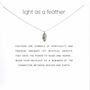 Gold Silver Plated Angel Feather Leaf Charm Necklace, thumbnail 2 of 5