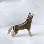 Artisan Glass Wolf In Gift Box, thumbnail 1 of 5