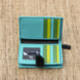 Turquoise Multi Colour Leather Purse Wallet Rfid, thumbnail 6 of 11