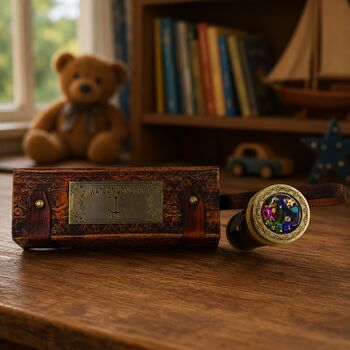 Handmade Liquid Kaleidoscope With Wooden Box Or Leather Case, 9 of 12