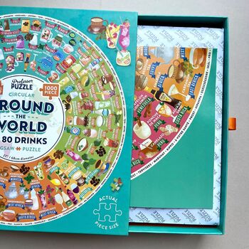 Around The World In 80 Drinks 1000 Piece Jigsaw Puzzle, 3 of 4