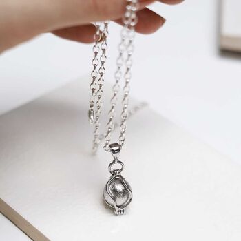 Muonionsalusta Meteorite Spinning Orb Necklace, 9 of 11