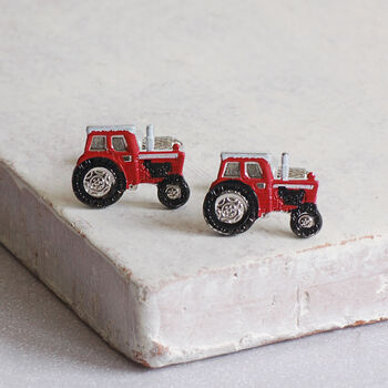 Red Tractor Cufflinks, 2 of 5