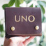Uno Card Holder In Coloured Leather, thumbnail 3 of 8