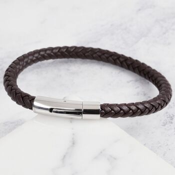 Men's Personalised Leather Bracelet, 4 of 7