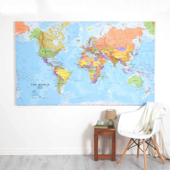 Giant Canvas World Map, 3 of 7