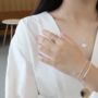Sterling Silver Simple Triple Band Adjustable Ring, thumbnail 2 of 6