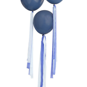 Blue Balloon Streamer Tails For Party Decorations, 2 of 2