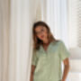 Sage Green 100% Linen Short Pyjama Set, thumbnail 1 of 7