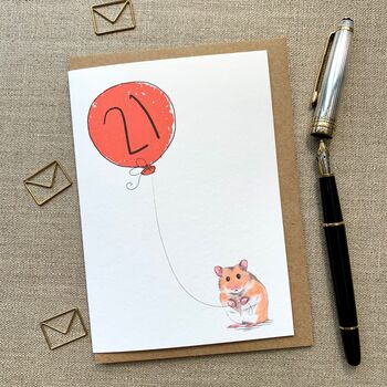 Personalised Hamster Birthday Card, 2 of 4
