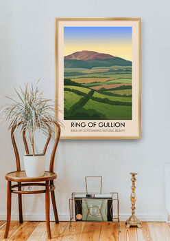 Ring Of Gullion Aonb Travel Poster Art Print, 5 of 8