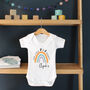 Our /My Little Miracle, Personalised Rainbow Baby Grow, thumbnail 1 of 7