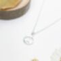 Sterling Silver Peace Sign Necklace, thumbnail 2 of 6