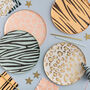 Animal Print And Gold Foil Party Plates, thumbnail 2 of 3