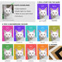 Colourful Modern Pet Portrait Personalised, thumbnail 2 of 2