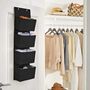 Black Over The Door Storage Organiser For Space Saving, thumbnail 1 of 6