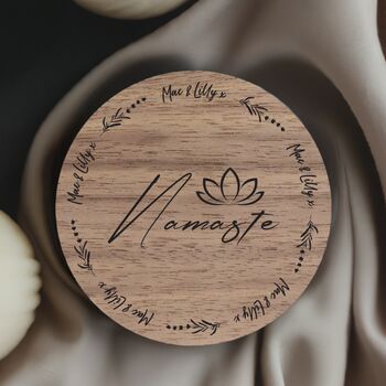 Namaste Personalised Soy Wax Scented Candle, 2 of 10