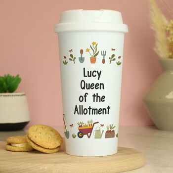 Personalised Gardening Travel Mug Gift For Gardener, 2 of 6