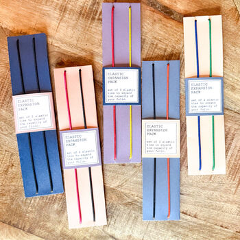 Elastic Expansion Pack For Refillable Planner Folio | Set Of Two Internal Elastics, 2 of 8