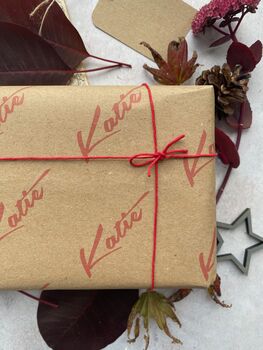 Personalised Name Christmas Wrapping Paper Set, 3 of 8