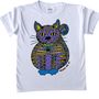 Colour In Childrens Cat T Shirt, thumbnail 3 of 11
