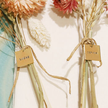 Personalised Set Of Dried Flower Place Settings, 2 of 11