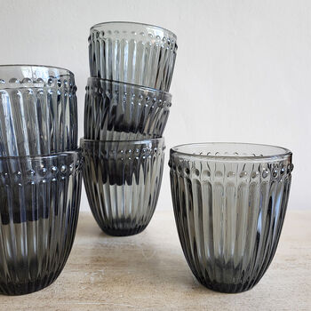 Decorative Glass Tumbler – Aqua, Green, Purple Or Grey, 5 of 9