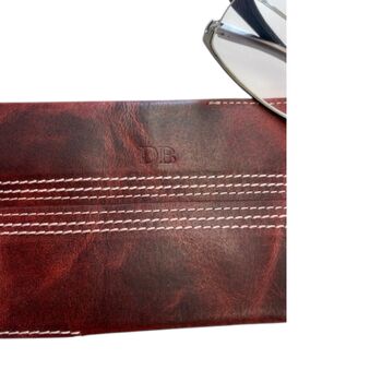 Personalised Leather Cricket Glasses Case, 6 of 10