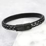 Men's Personalised Leather And Wire Bracelet, thumbnail 3 of 6