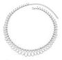 925 Sterling Silver Designer Large Petal Necklace, thumbnail 1 of 6