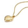 Italian Crossed Chains Heart Locket – 18 K Gold Plated, thumbnail 4 of 5