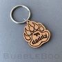 Daddy Bear Pawprint Keyring For Father's Day, thumbnail 4 of 4