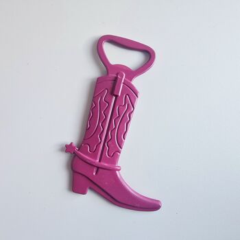 Western Cowboy Boot Bottle Opener Novelty Bar Tool, 7 of 7