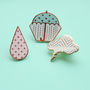 Gift Set Of Three Luxury Hard Enamel Weather Pins, thumbnail 1 of 6
