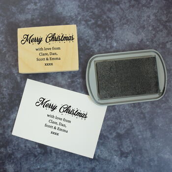 Personalised Christmas Message Stamp, 4 of 7