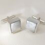 Mother Of Pearl Sterling Silver Cufflinks, thumbnail 2 of 2