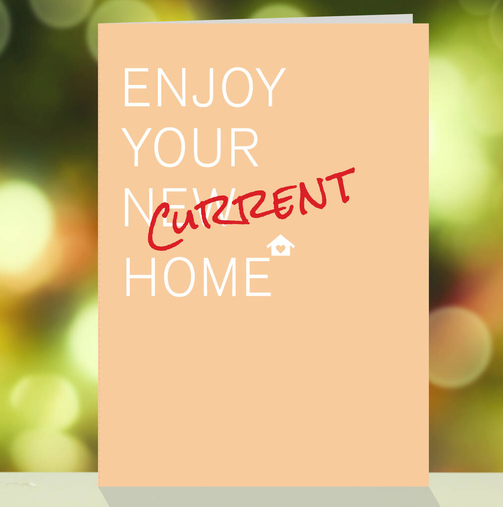 Enjoy Your 'Current' Home, Funny Isolation Card