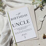 Uncle Birthday Card From Baby Niece Nephew, thumbnail 1 of 9