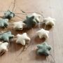 Star Christmas Ornaments Wool Felt, White Or Green, thumbnail 1 of 2