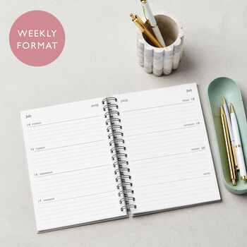 Personalised Contemporary 2025/26 Mid Year Diary, 4 of 9