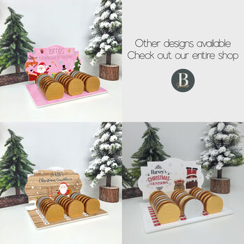 Santa Personalised Acrylic Chocolate Coin Advent Calendar, 3 of 3