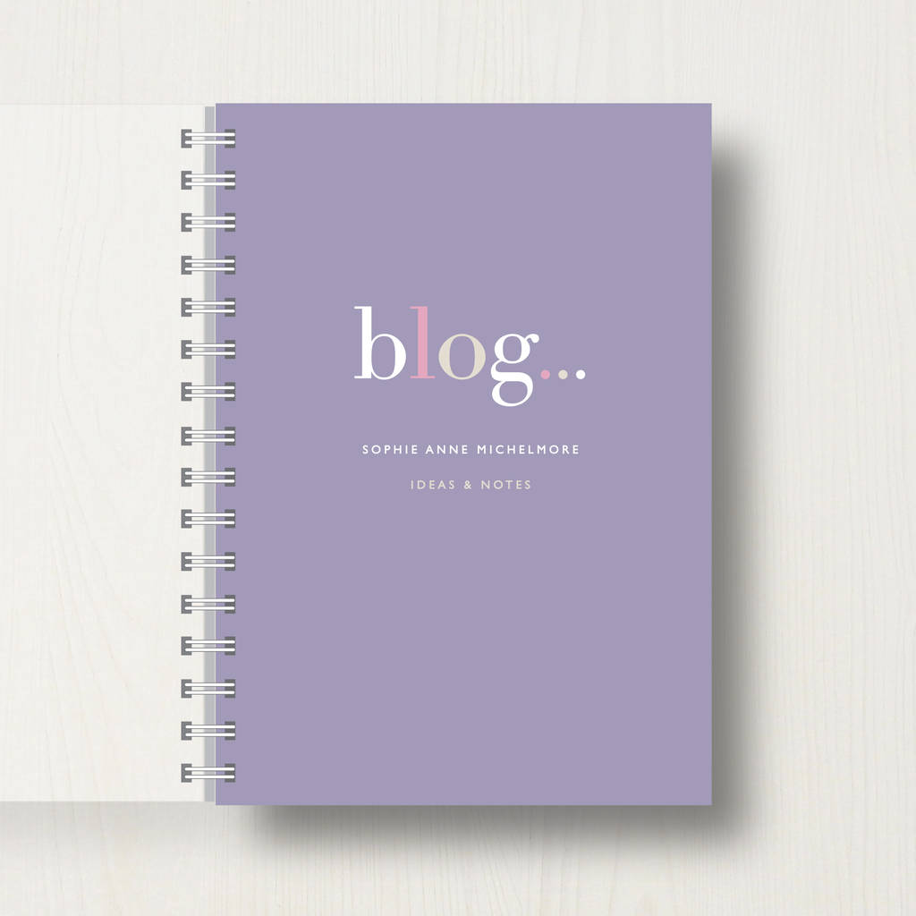 Personalised 'Blogger's Journal Or Notebook, 1 of 10