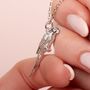 Personalised Parrot Sterling Silver Necklace, thumbnail 2 of 10