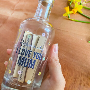 Personalised Glass Bottle Why I Love You Mum Tokens, 4 of 8