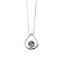 Sterling Silver And Gemstone Pendant Necklace, thumbnail 6 of 6