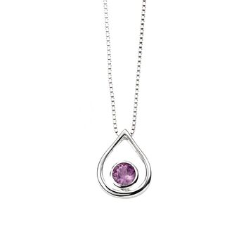 Sterling Silver And Gemstone Pendant Necklace, 6 of 6