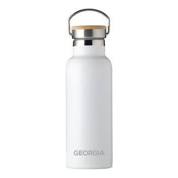 Personalised Insulated Bottle With Bamboo Lid, 8 of 8