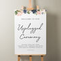 Floral Wedding Cake Menu Sign 'Elise', thumbnail 8 of 8