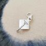 Mortar Board Personalised Silver Graduation Charm, thumbnail 8 of 11